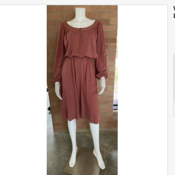 Vintage ACT 1 NEW YORK JERSEY DRESS Elastic Waist - Picture 2 of 12